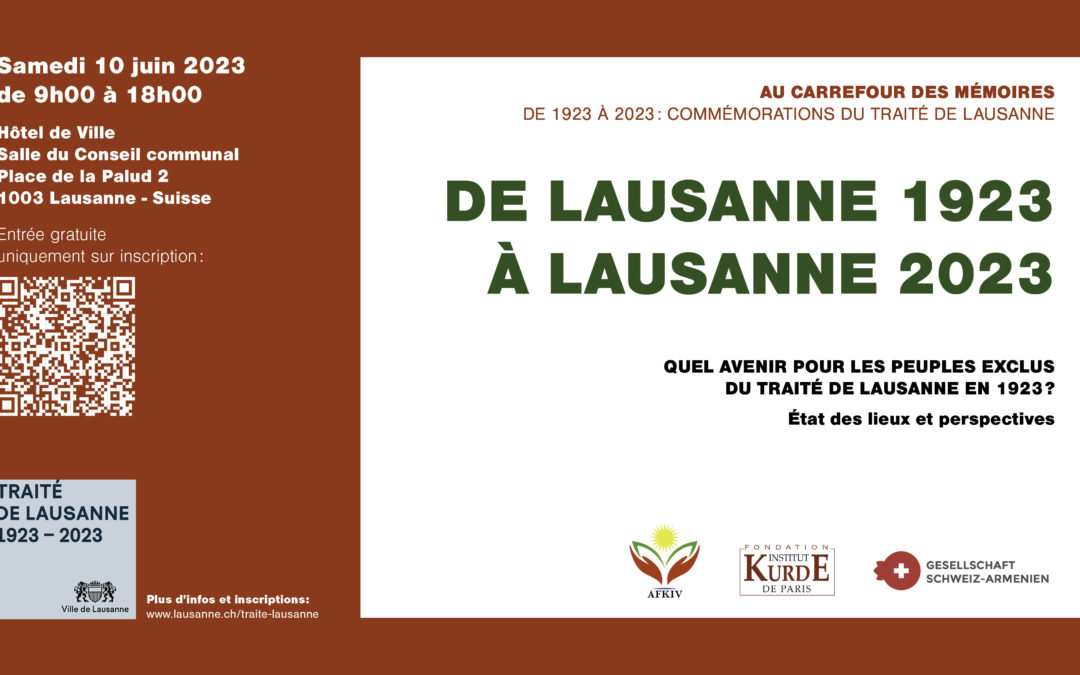 De Lausanne 1923  à Lausanne 2023